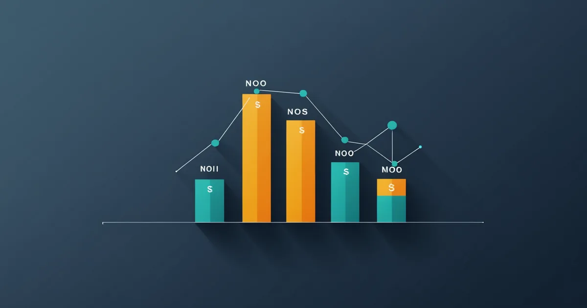 NOI vs cash flow comparison chart for multifamily property
